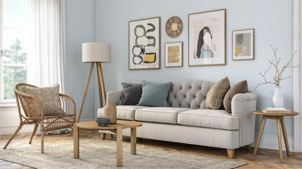 Minimalist Living Room Design Ideas by Evolve India